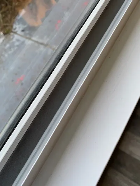 Clean aluminium sliding window track