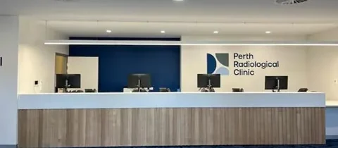 Reception counter and waiting area cleaned at a Perth clinic